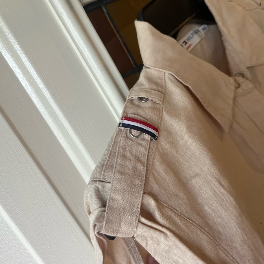 Vintage Tommy Linen Shirt - Picture 4 of 8